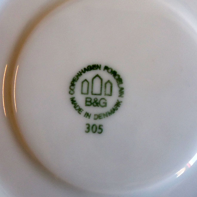 Henning Koppel / ヘニング・コッペル B&G ブルーコッペル コーヒーカップ＆ソーサー サブ画像4