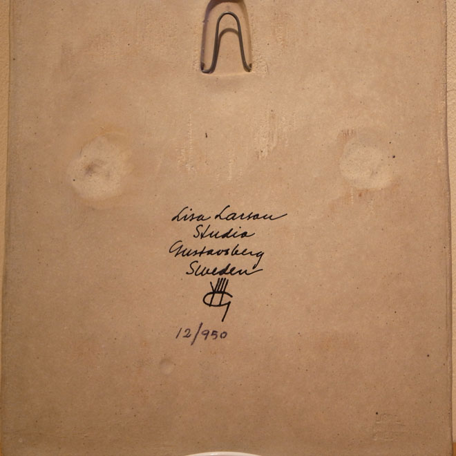 Lisa Larson / リサ・ラーソン ウォールプレート「Vasco da Gama」 サブ画像4