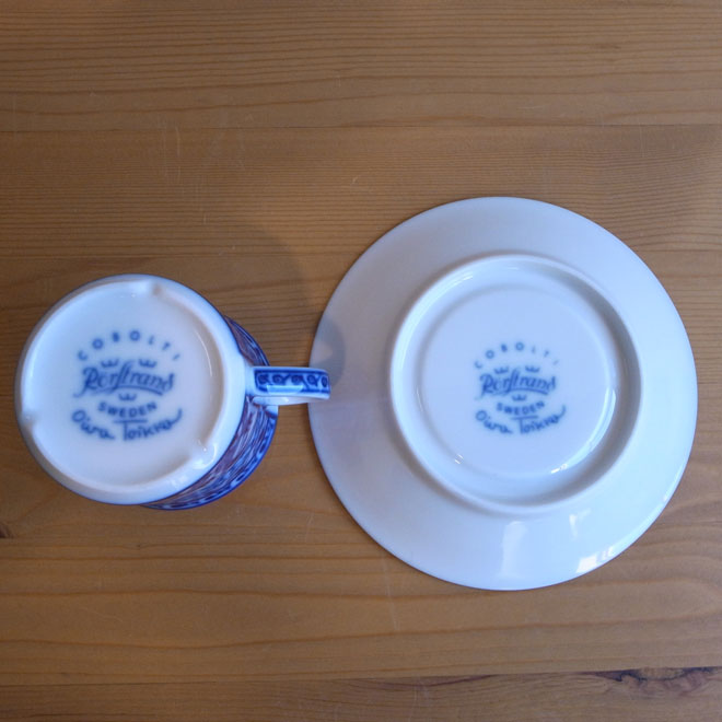 Oiva Toikka / オイバ・トイッカ ロールストランド Cobolti カップ&ソーサー サブ画像3