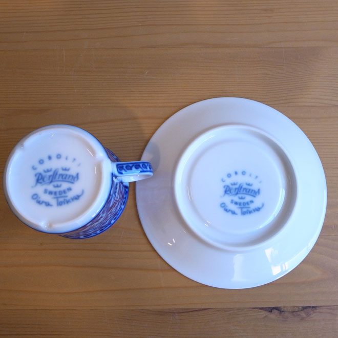 Oiva Toikka / オイバ・トイッカ ロールストランド Cobolti カップ&ソーサー サブ画像3