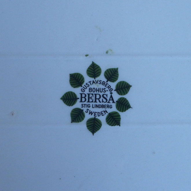 Stig Lindberg / スティッグ・リンドベリ グスタフスベリ Bersa / ベルサ ラージスクエアプレート【32×23cm】 サブ画像4