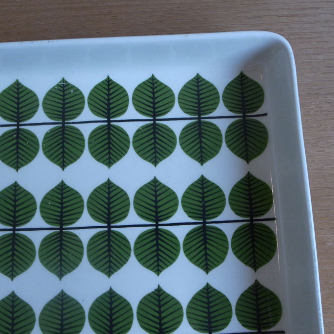 Stig Lindberg / スティッグ・リンドベリ グスタフスベリ Bersa / ベルサ ラージスクエアプレート【32×23cm】 サブ画像7