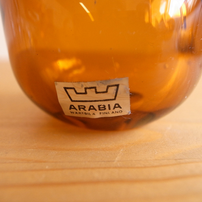 Oiva Toikka / オイバ・トイッカ ARABIA Sieppo【ブラウンクリア】 北欧ビンテージ雑貨 サブ画像5