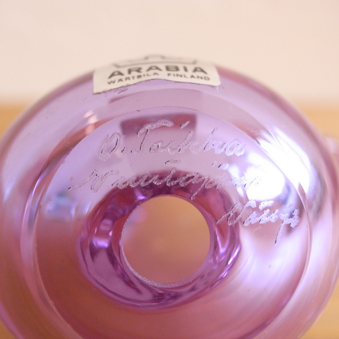 Oiva Toikka / オイバ・トイッカ ARABIA Sieppo【アメジスト】　北欧ビンテージ雑貨 サブ画像6
