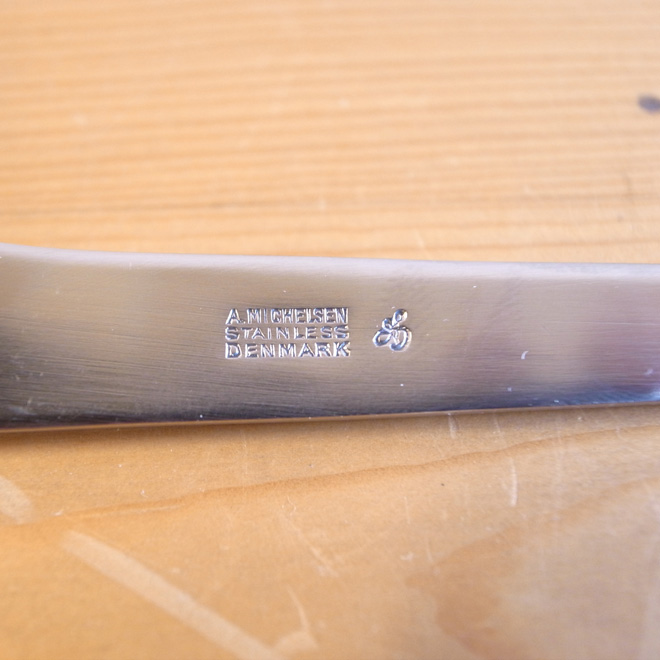 Arne Jacobsen / アルネ・ヤコブセン A Michelsen AJ660 スープスプーン 北欧ビンテージ雑貨 サブ画像2