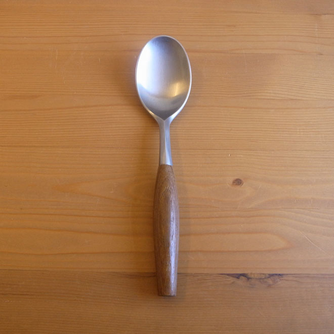 Jens.H.Quistgaard / イェンス・クイストゴー ダンスク Fjord / フィヨルド スプーンL【ステンレス×チーク】 メイン画像