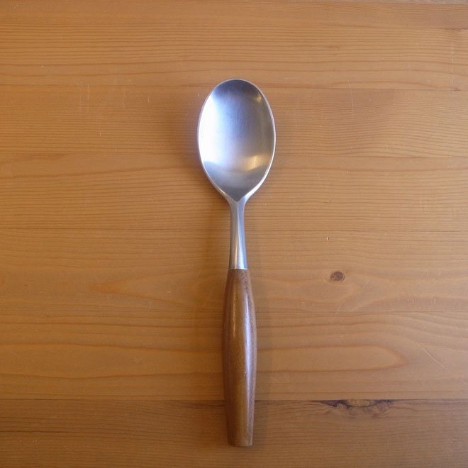 Jens.H.Quistgaard / イェンス・クイストゴー ダンスク Fjord / フィヨルド スプーンL【ステンレス×チーク】 メイン画像