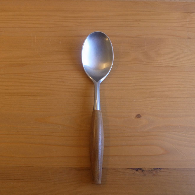 Jens.H.Quistgaard / イェンス・クイストゴー ダンスク Fjord / フィヨルド スプーンL【ステンレス×チーク】 メイン画像