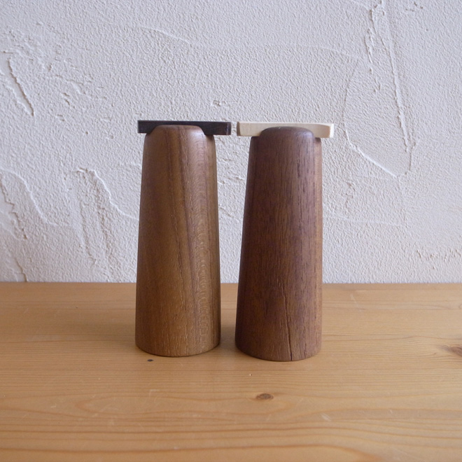 Jacob Jensen Salt＆Pepper Shaker 【チーク】　北欧ビンテージ雑貨 メイン画像