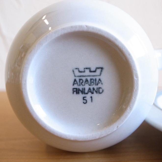Inkeri Leivo / インケリ・レイヴォ ARABIA Airisto コーヒーカップ＆ソーサー　北欧ビンテージ雑貨 サブ画像4