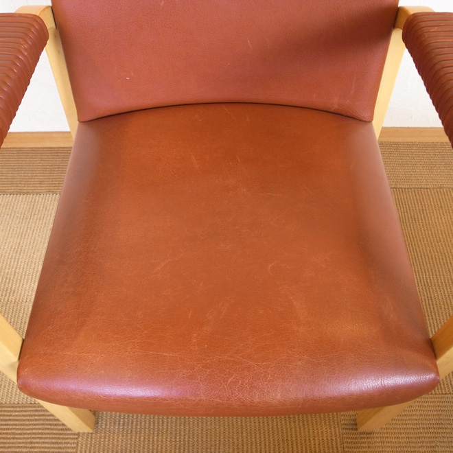 Alvar Aalto / アルヴァ・アアルト アルテック 46 アームチェア【バーチ・本革】 北欧ビンテージ家具 サブ画像5