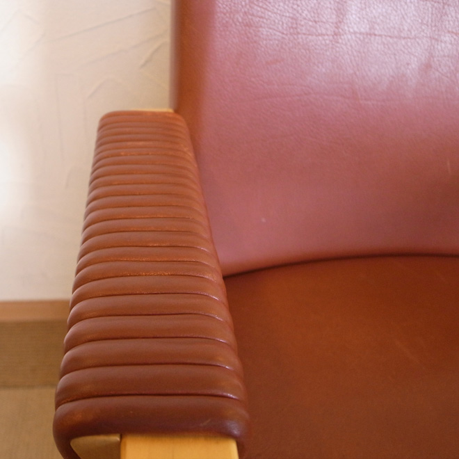 Alvar Aalto / アルヴァ・アアルト アルテック 46 アームチェア【バーチ・本革】 北欧ビンテージ家具 サブ画像6