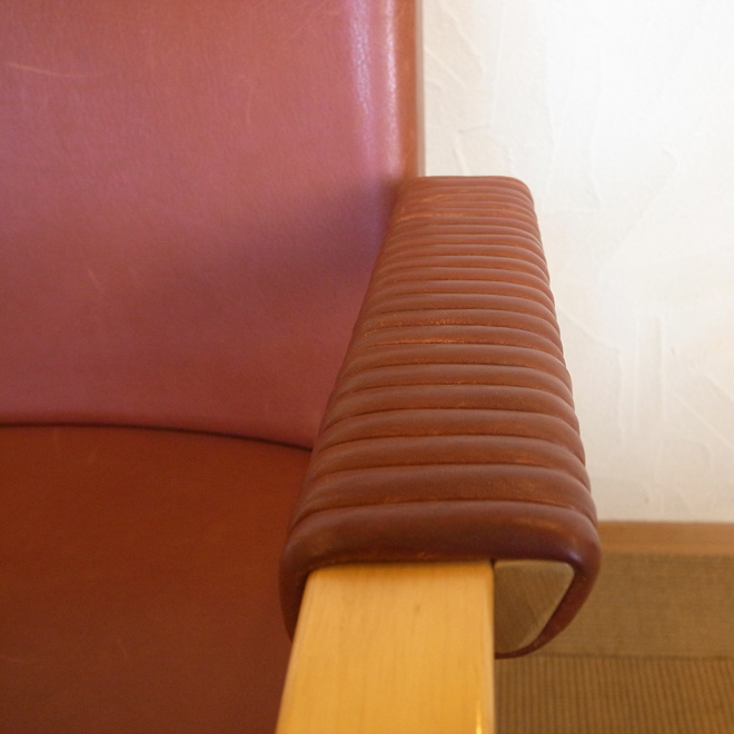 Alvar Aalto / アルヴァ・アアルト アルテック 46 アームチェア【バーチ・本革】 北欧ビンテージ家具 サブ画像7