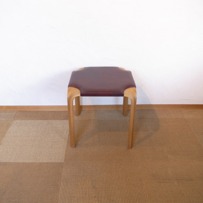 Alvar Aalto / アルヴァ・アアルト X601 スツール【レザー】 北欧ビンテージ家具 サブ画像1