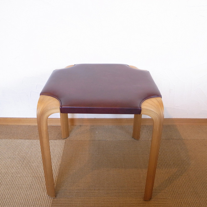 Alvar Aalto / アルヴァ・アアルト X601 スツール【レザー】 北欧ビンテージ家具 サブ画像5