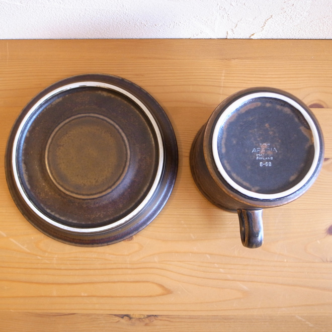 Ulla Procope / ウラ・プロコッペ ARABIA ルスカ カップ＆ソーサー 北欧ビンテージ雑貨 サブ画像7