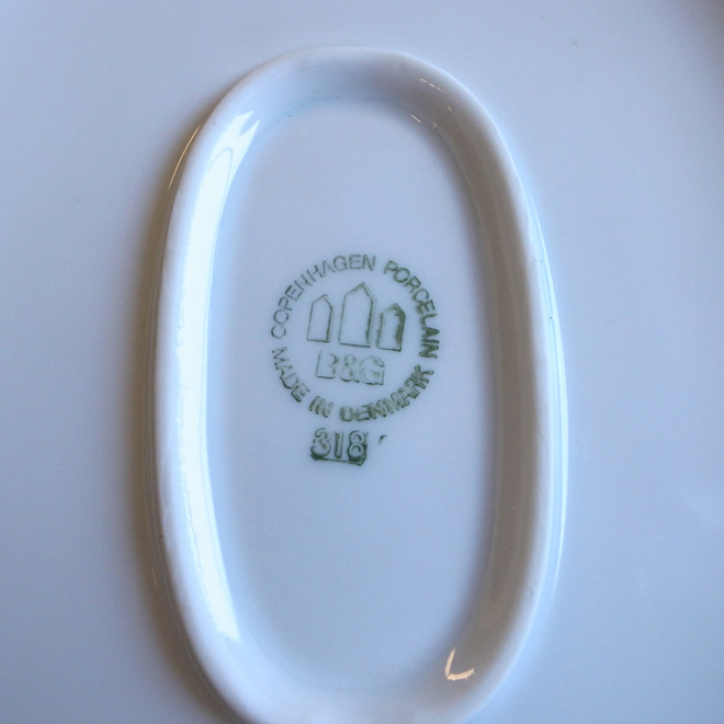 Henning Koppel / ヘニング・コッペル Blue Koppel / ブルーコッペル オーバルプレート 北欧ビンテージ雑貨 サブ画像4