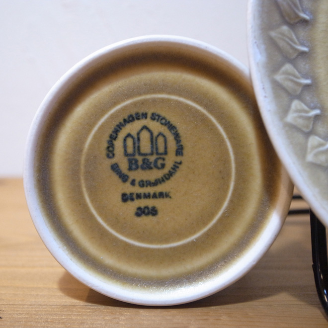 Jens.H.Quistgaard / イェンス・クイストゴー B&G Relief / レリーフ コ ーヒーカップ＆ソーサー 北欧ビンテージ雑貨 サブ画像5