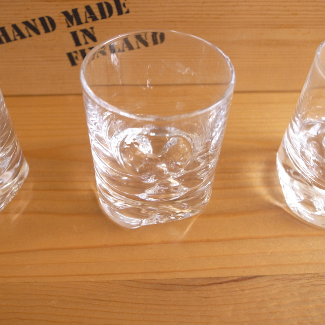 Tapio Wirkkala / タピオ・ウィルッカラ イッタラ Gaissa ショットグラス 4個入り 木箱付き 北欧ビンテージ雑貨 サブ画像5
