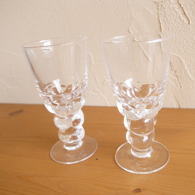 Oiva Toikka / オイバ・トイッカ ヌータヤルヴィ Mukura Schnapps グラス 2個セット 北欧ビンテージ雑貨 サブ画像2