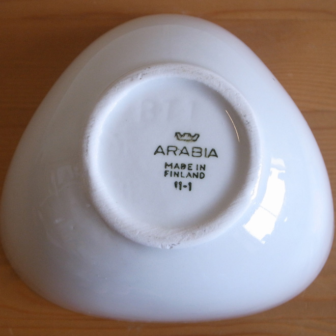 Kaj Franck / カイ・フランク ARABIA Kilta トライアングルボウル 北欧ビンテージ雑貨 サブ画像4