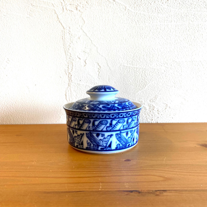 Oiva Toikka / オイバ・トイッカ ロールストランド Cobolti シュガーポット 北欧ビンテージ雑貨 メイン画像