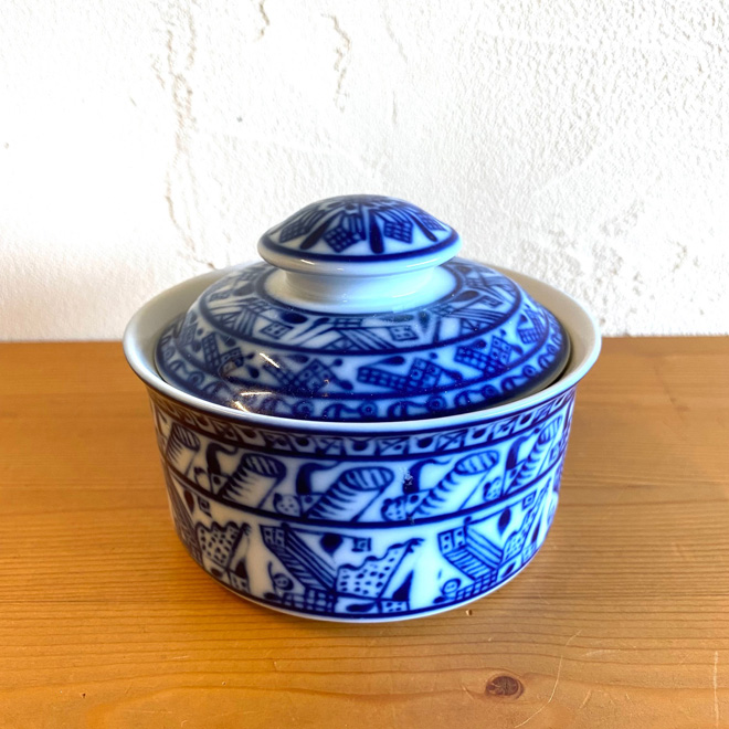 Oiva Toikka / オイバ・トイッカ ロールストランド Cobolti シュガーポット 北欧ビンテージ雑貨 サブ画像1