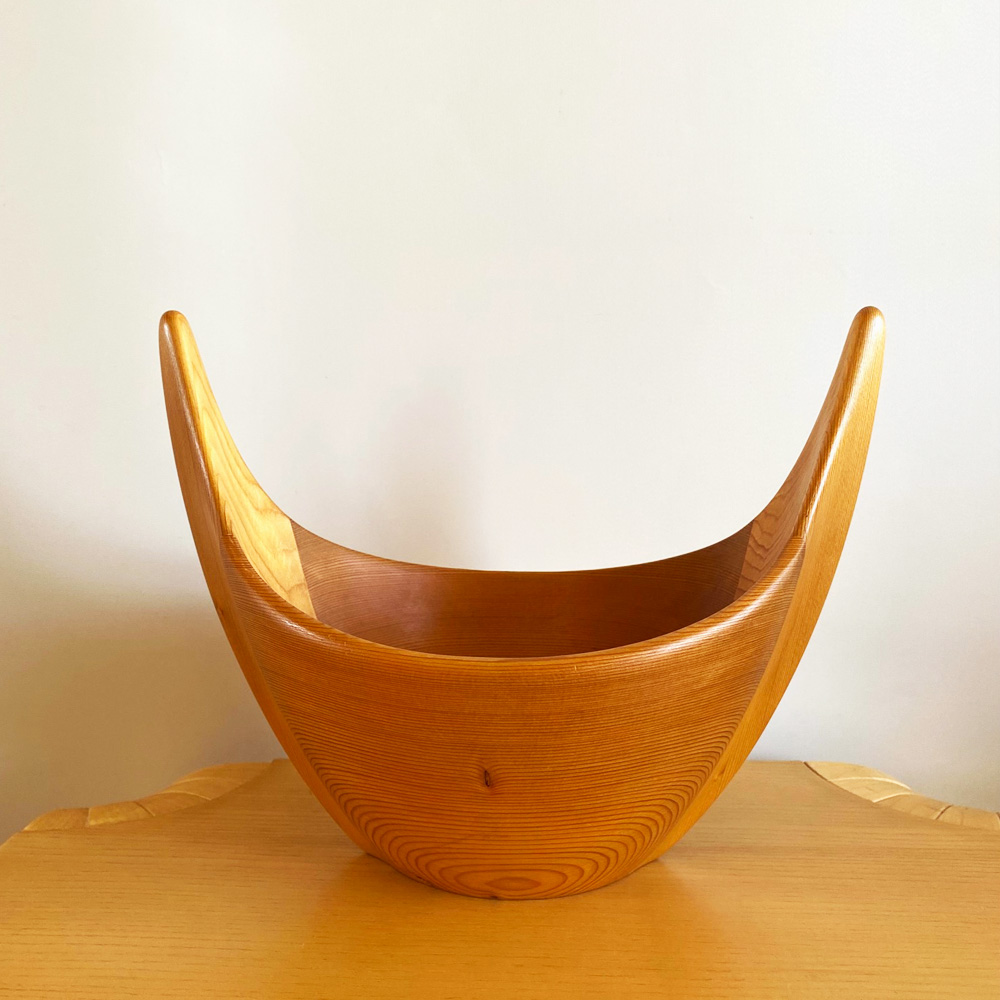 Johnny Mattsson / ジョニー・マットソン Wooden 木製 パイン ボウル 北欧ビンテージ雑貨 サブ画像3