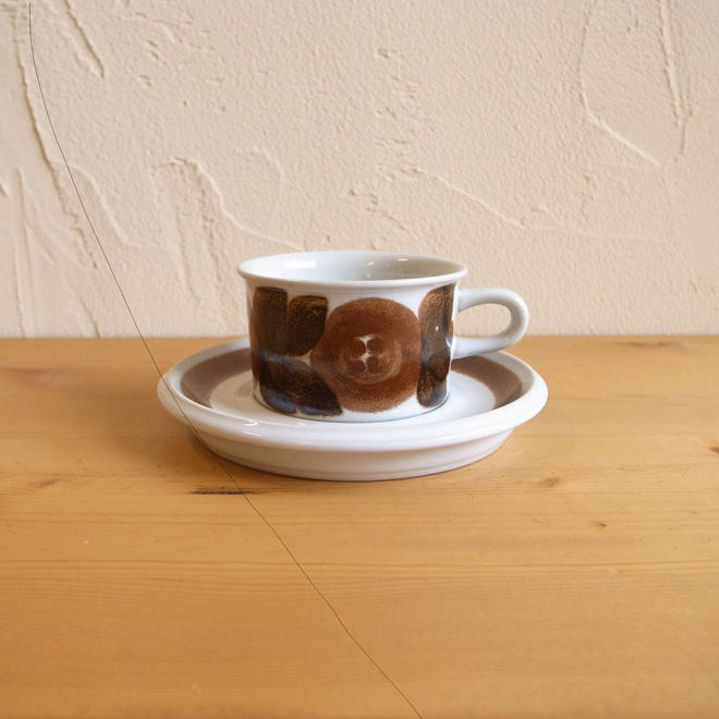 Ulla Procope / ウラ・プロコッペ ARABIA Rosmarin / ロスマリン デミタスカップ＆ソーサー 北欧ビンテージ雑貨 メイン画像