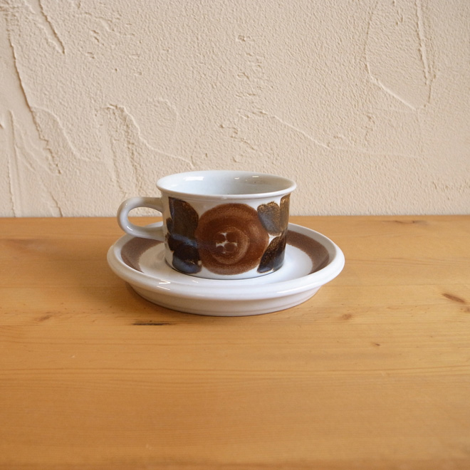 Ulla Procope / ウラ・プロコッペ ARABIA Rosmarin / ロスマリン デミタスカップ＆ソーサー 北欧ビンテージ雑貨 サブ画像1