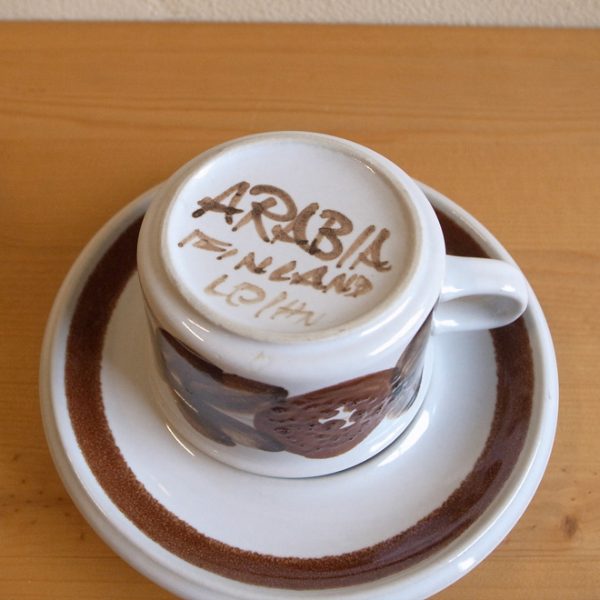 Ulla Procope / ウラ・プロコッペ ARABIA Rosmarin / ロスマリン デミタスカップ＆ソーサー 北欧ビンテージ雑貨 サブ画像3