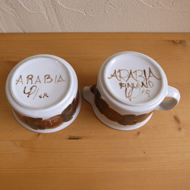 Ulla Procope / ウラ・プロコッペ ARABIA Rosmarin / ロスマリン クリーマー＆シュガーポット【セット販売】 北欧ビンテージ雑貨 サブ画像6