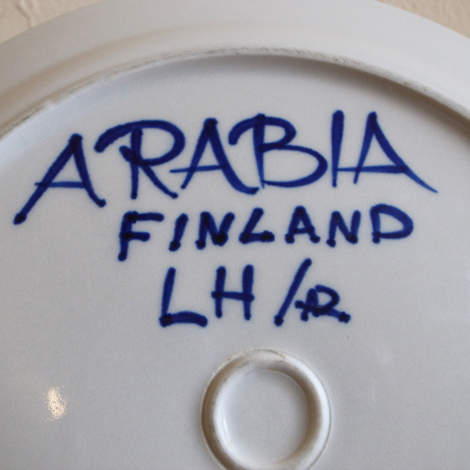 Laila Hakala / ライラ・ハカラ ARABIA 26cmプレート 北欧ビンテージ雑貨 サブ画像7