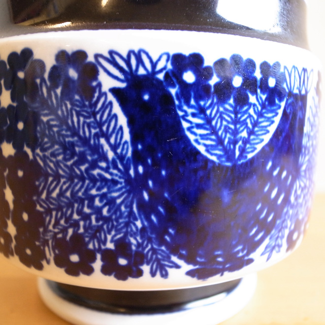 Raija Uosikkinen / ライヤ・ウオシッキネン ARABIA sinilintu モーニングカップ 北欧ビンテージ雑貨 サブ画像2