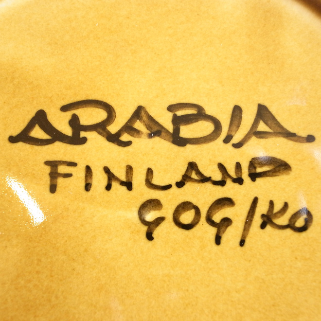 Ulla Procope / ウラ・プロコッペ ARABIA Fructus プレート 北欧ビンテージ雑貨 サブ画像5