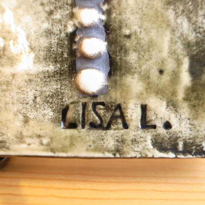 Lisa Larson / リサ・ラーソン グスタフスベリ UNIK陶板シリーズ 貴婦人 北欧ビンテージ雑貨 サブ画像5